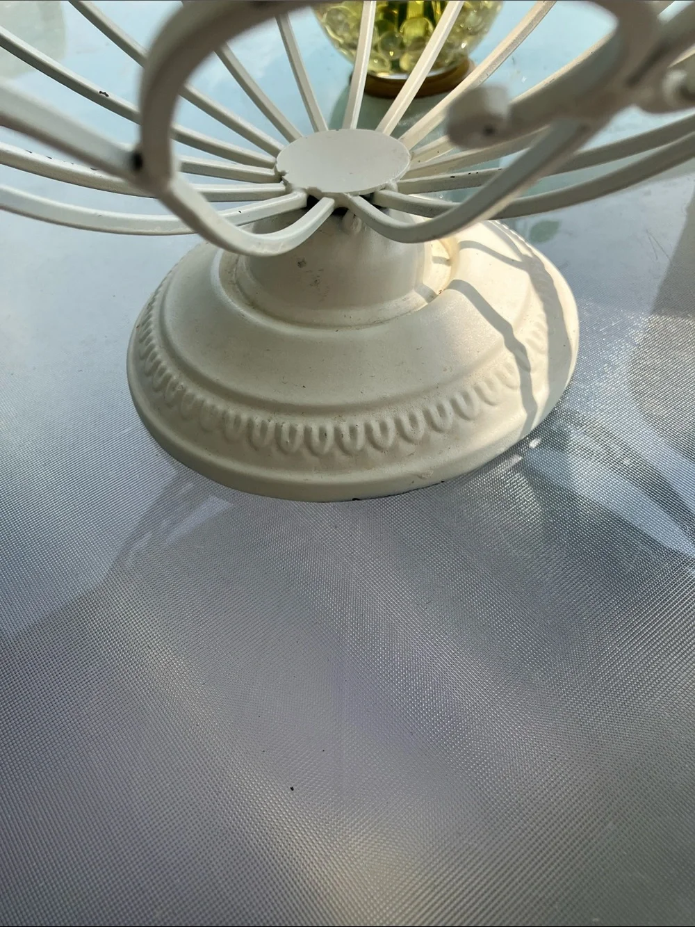 Cottage/ Shabby Chic Wrought Iron Scrollwork Bowl